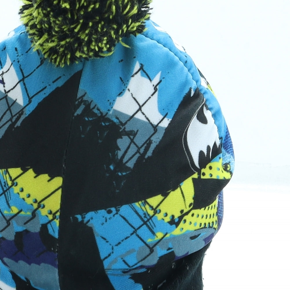 Batman Boys Blue Polyester Bobble Hat One Size - Pom Pom
