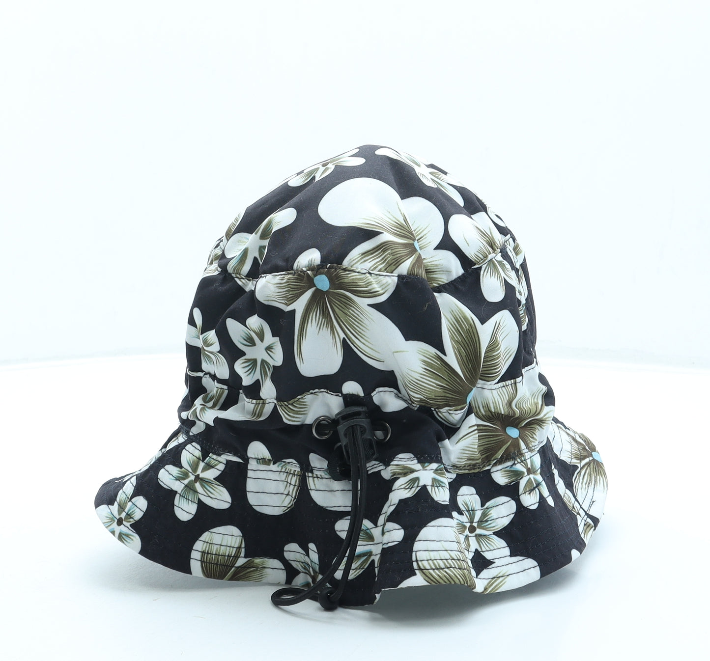 Holidays Womens Black Floral Polyester Bucket Hat One Size