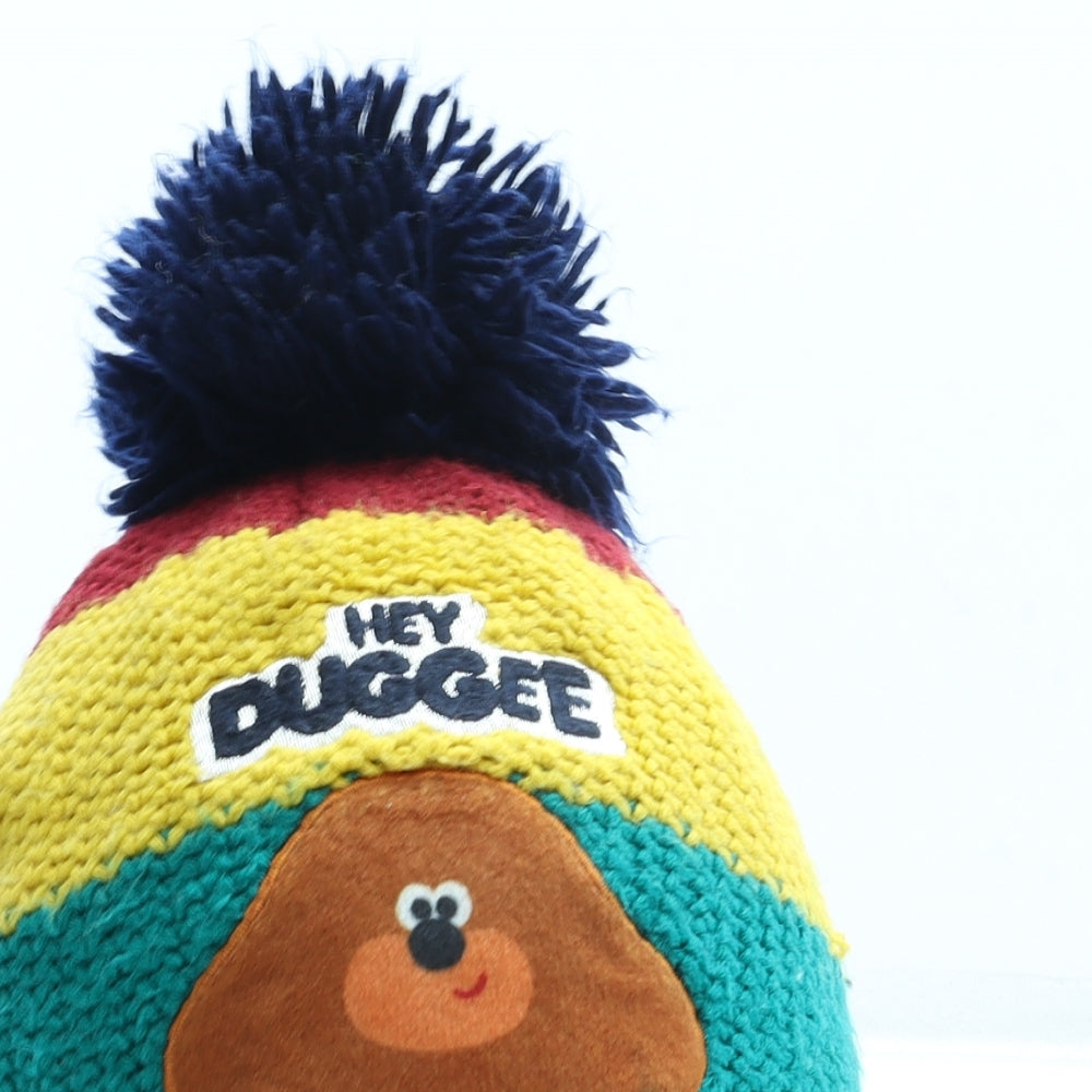 TU Boys Blue Striped Acrylic Bonnet One Size - Duggee