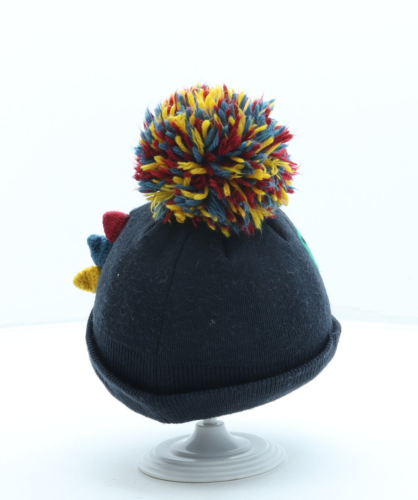 NEXT Boys Blue Acrylic Bobble Hat One Size - Crocodile