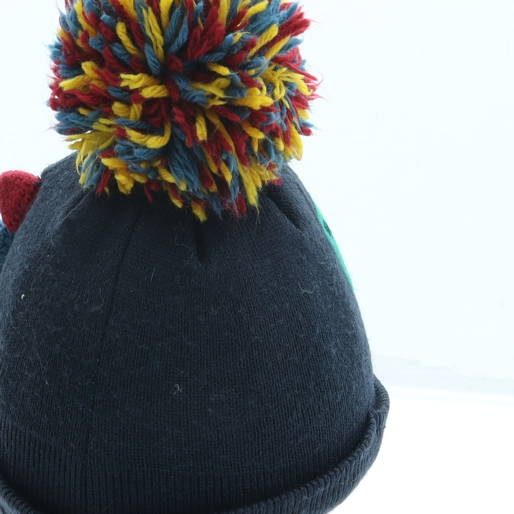 NEXT Boys Blue Acrylic Bobble Hat One Size - Crocodile