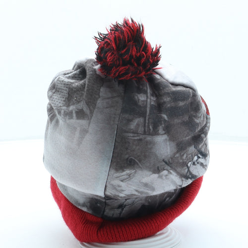 Marvel Boys Red Polyester Bobble Hat One Size - Avengers