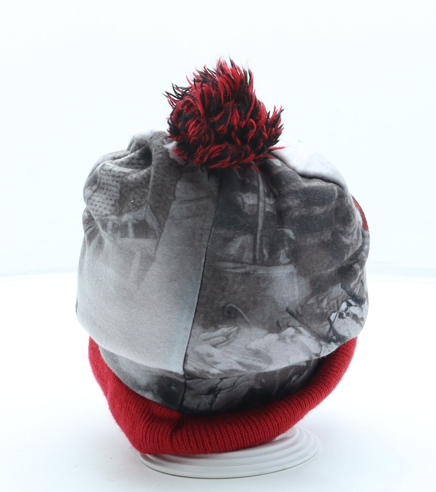 Marvel Boys Red Polyester Bobble Hat One Size - Avengers