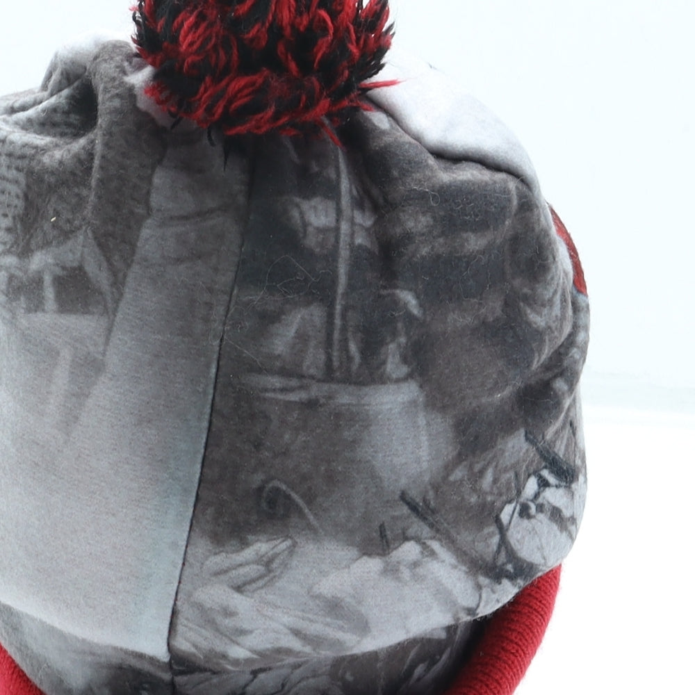Marvel Boys Red Polyester Bobble Hat One Size - Avengers