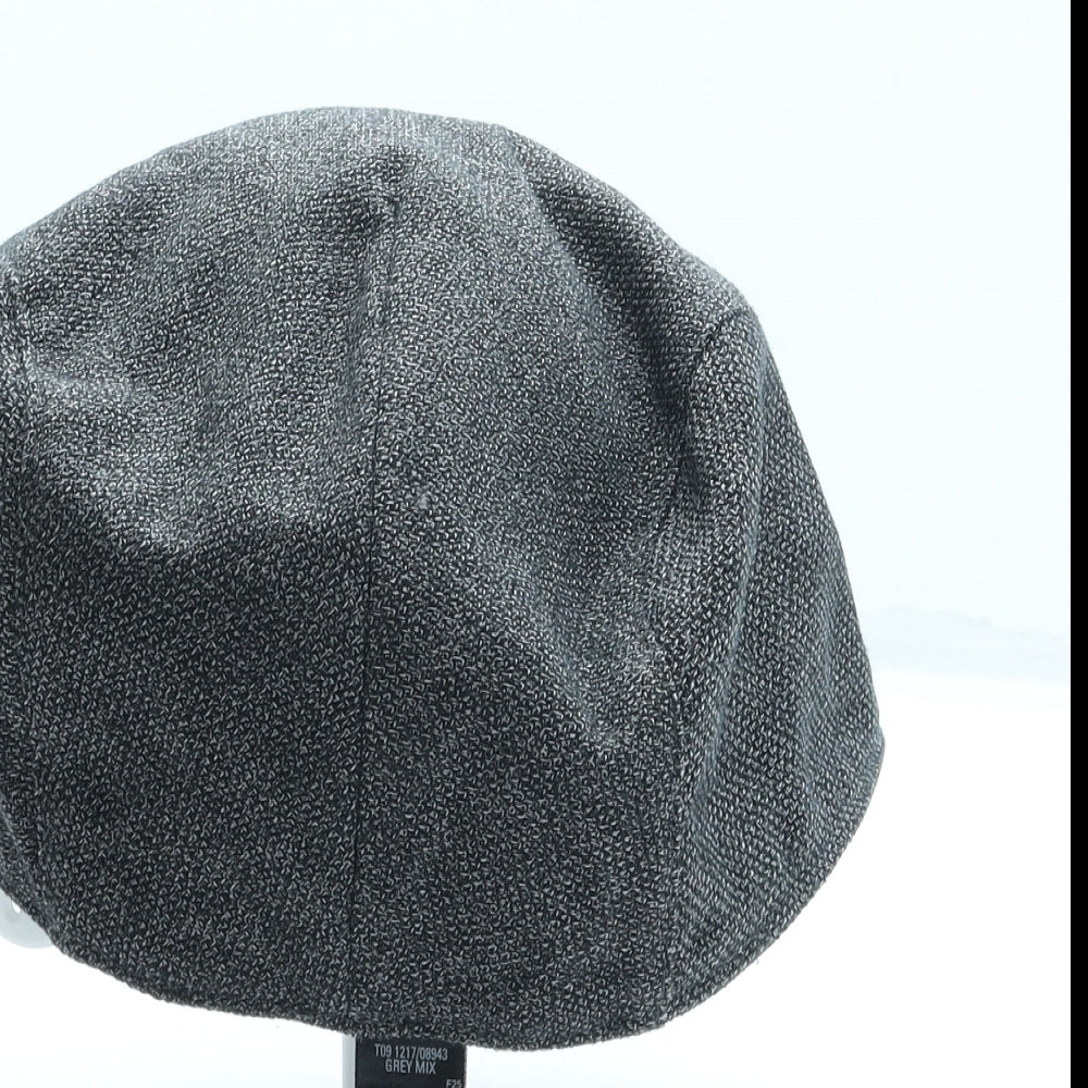 Marks and Spencer Mens Grey Polyester Flat Cap Size XL