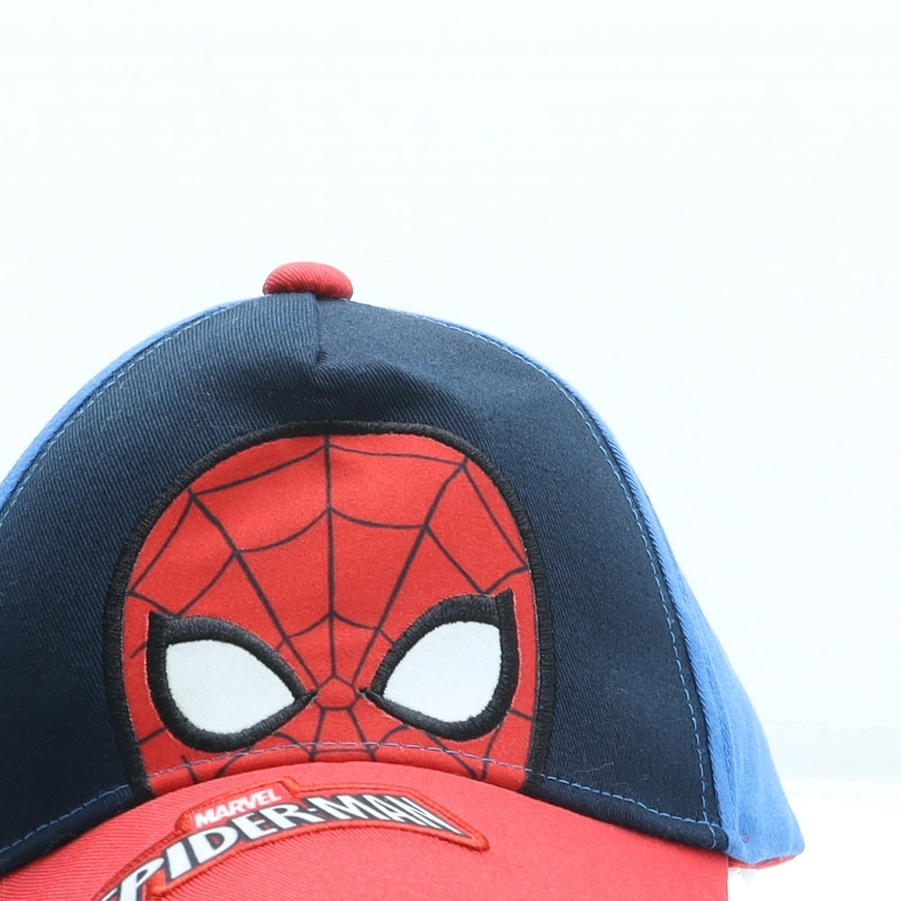 F&F Boys Red Cotton Baseball Cap One Size - Spiderman
