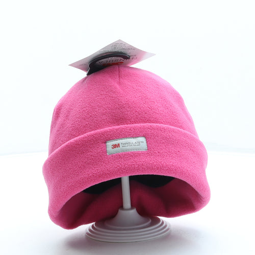 Nutmeg Womens Pink Polyester Beanie One Size