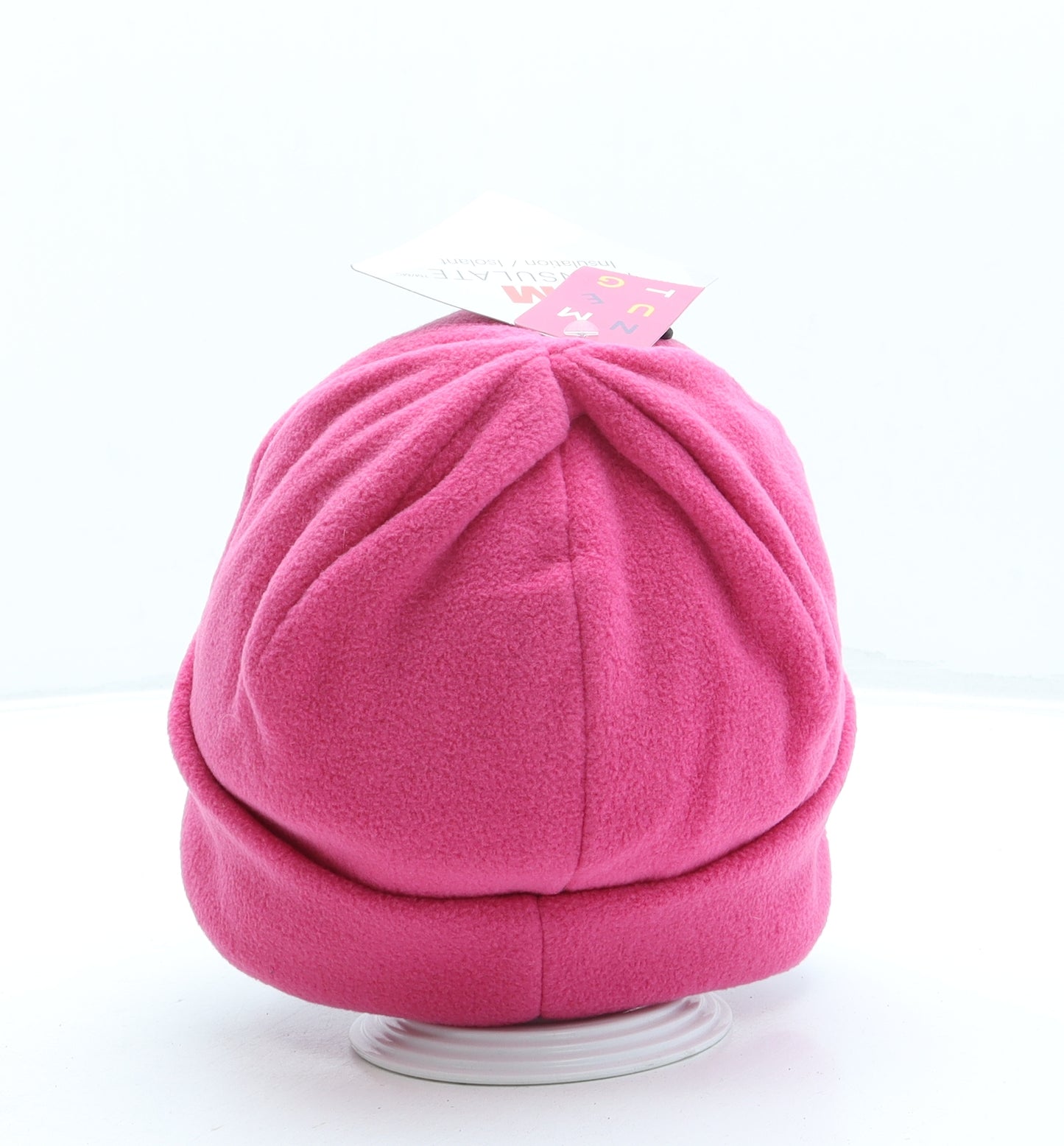 Nutmeg Womens Pink Polyester Beanie One Size