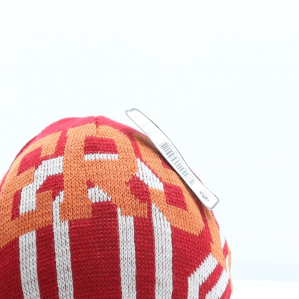 Starling Mens Red Acrylic Beanie One Size