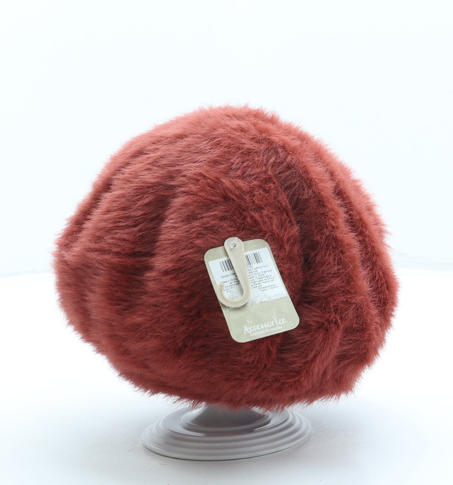 Accessorize Womens Orange Polyamide Beret One Size