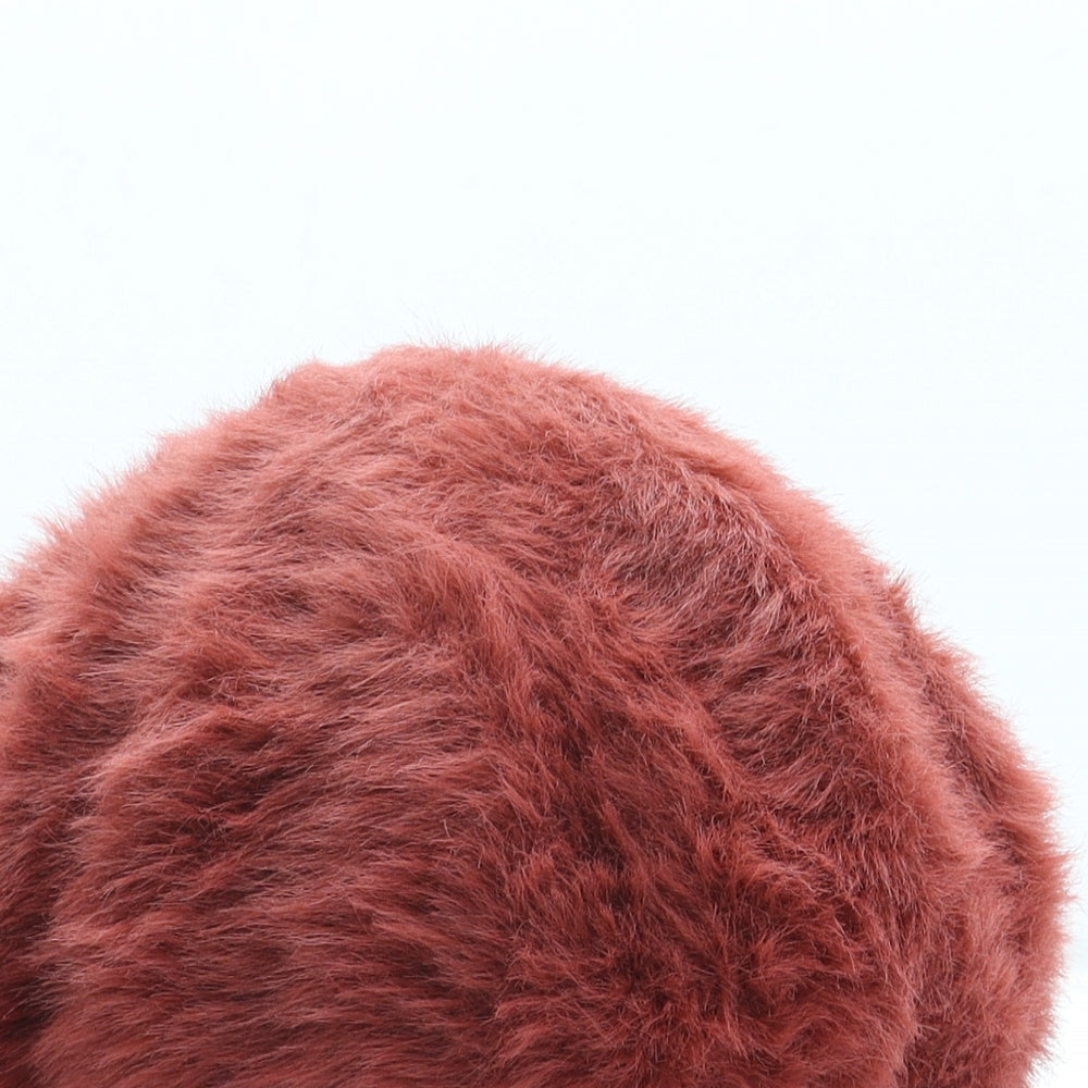 Accessorize Womens Orange Polyamide Beret One Size