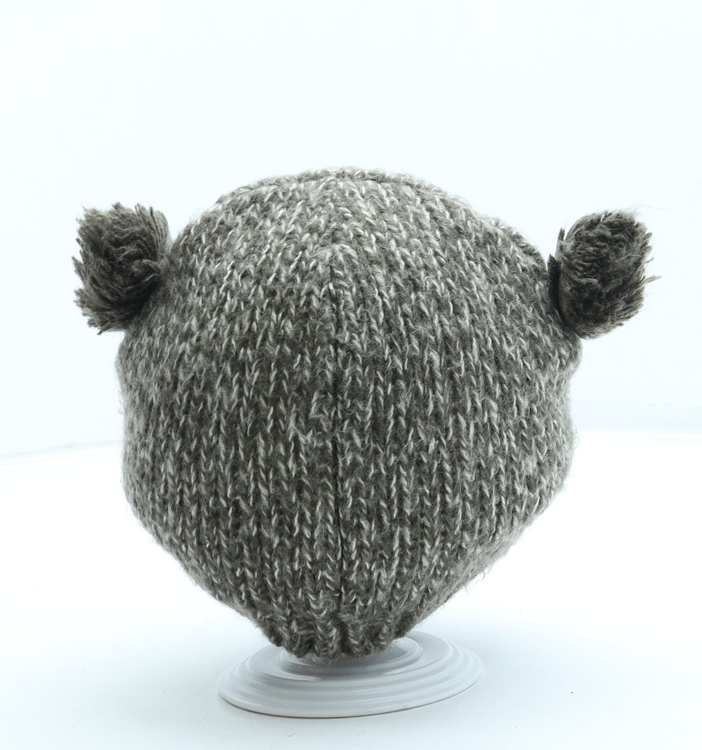 George Girls Brown Acrylic Bobble Hat One Size - Owl