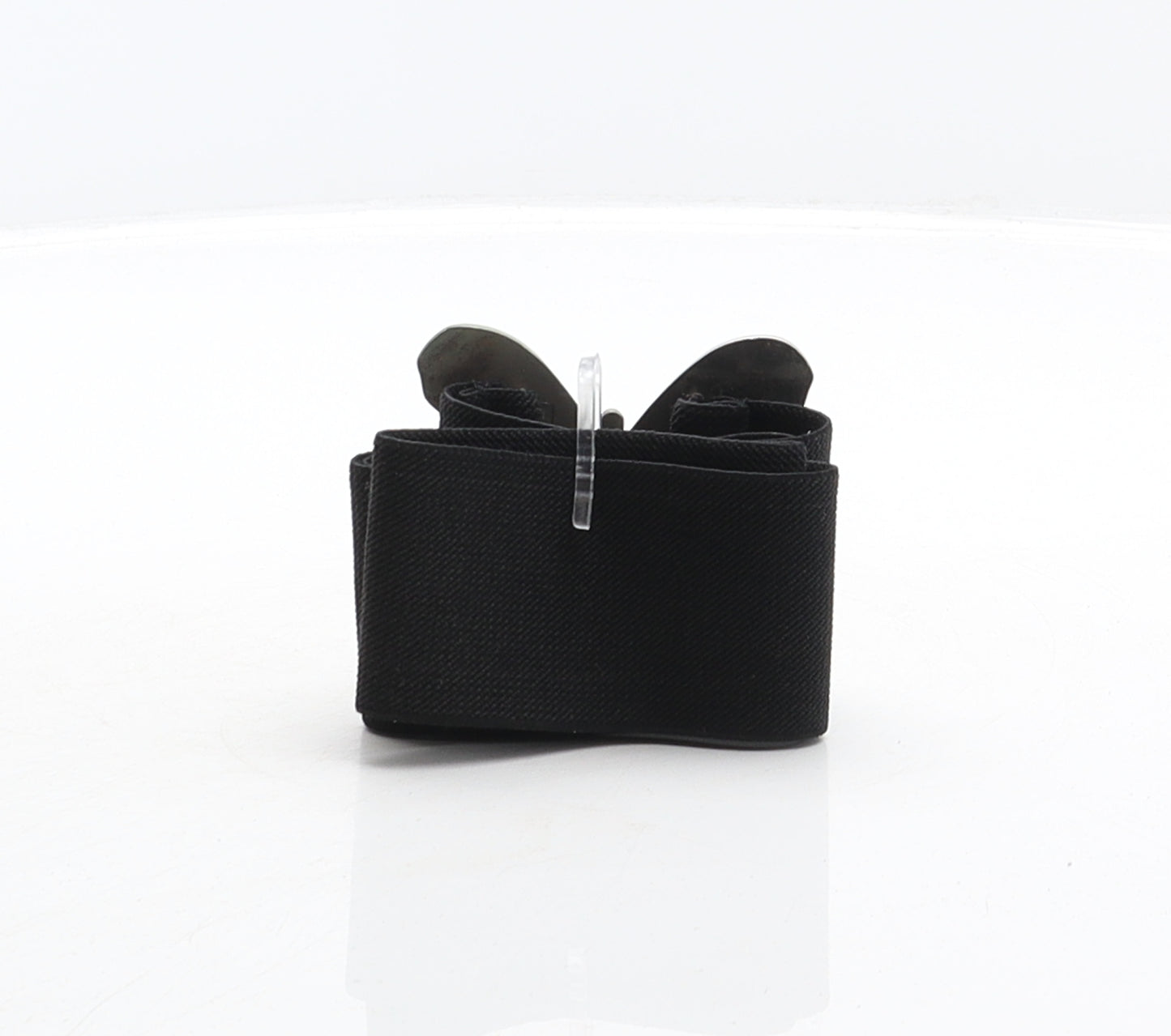 New Look Womens Black Solid Elastane Waist Belt Belt One Size - Rainbow Butterfly detail