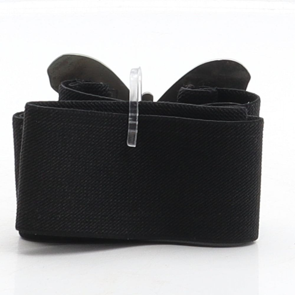 New Look Womens Black Solid Elastane Waist Belt Belt One Size - Rainbow Butterfly detail