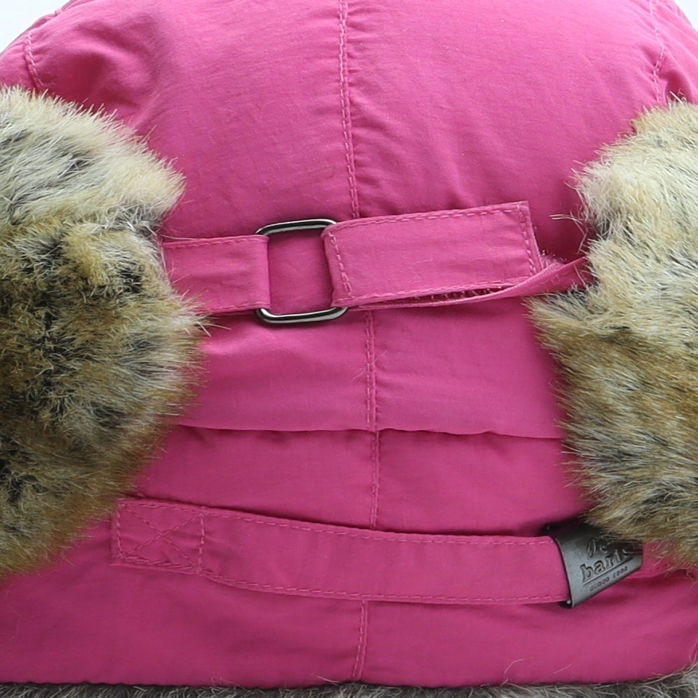 Barts Girls Pink Nylon Trapper Hat One Size