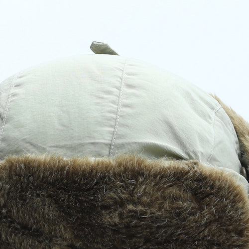 Atlantis Boys Beige Nylon Trapper Hat Size S
