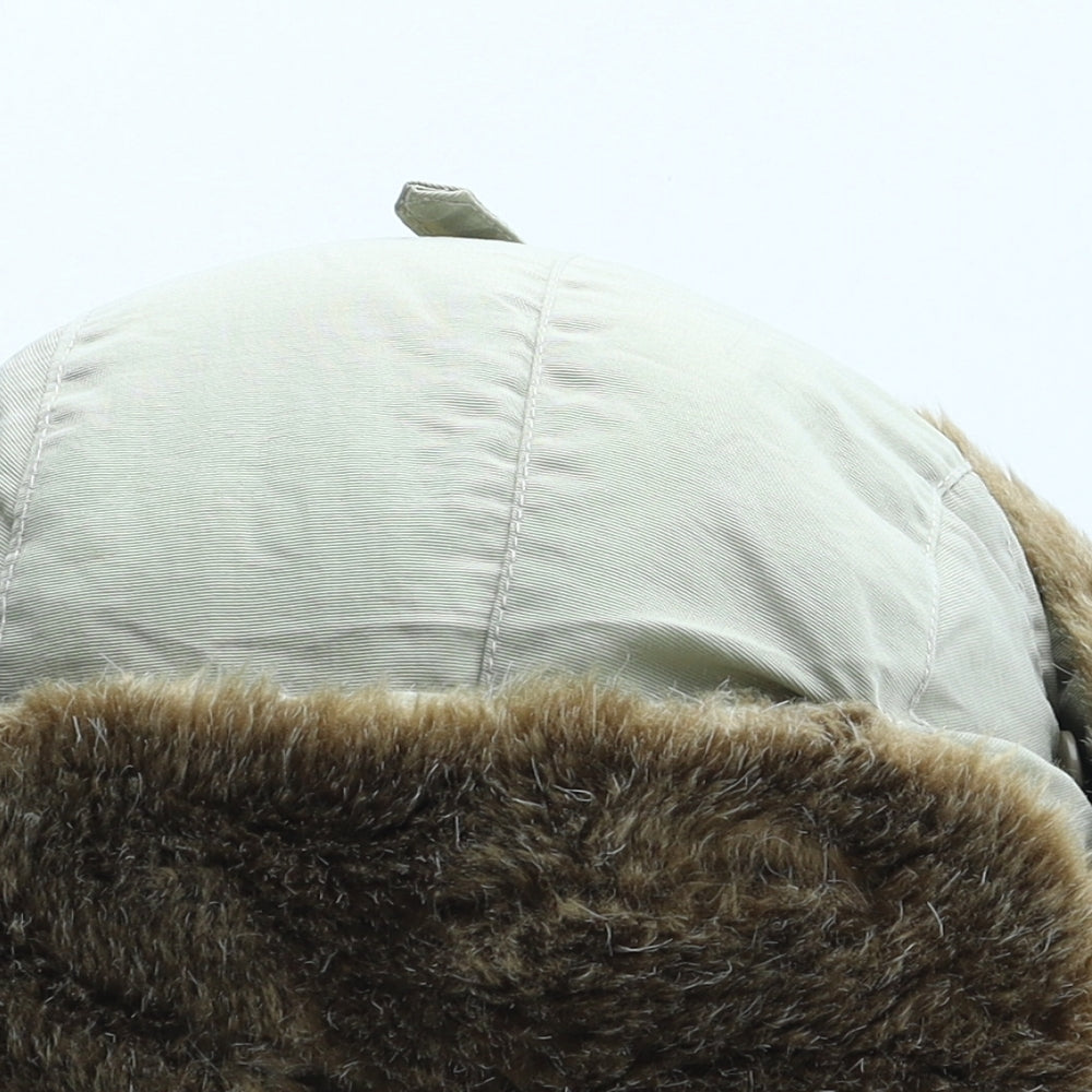 Atlantis Boys Beige Nylon Trapper Hat Size S