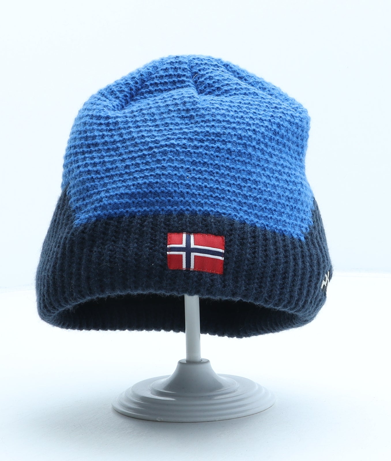 Phenix Mens Blue Acrylic Beanie One Size