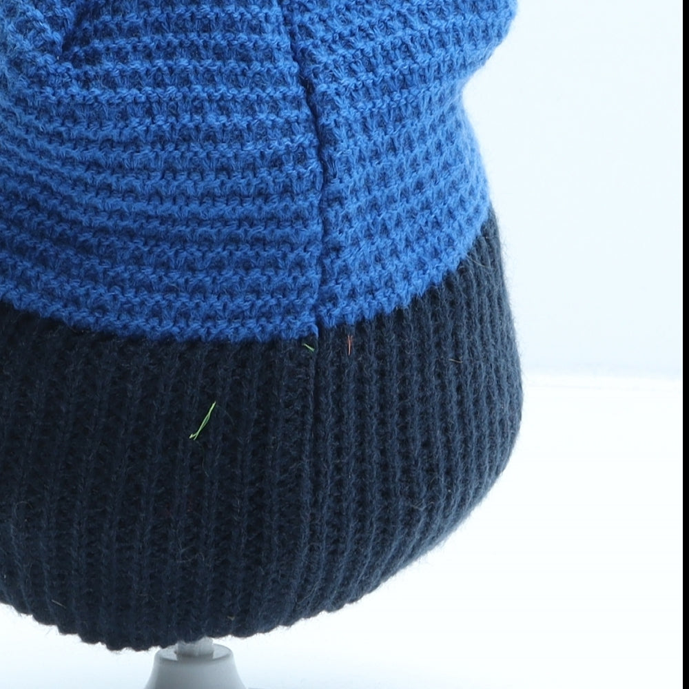 Phenix Mens Blue Acrylic Beanie One Size