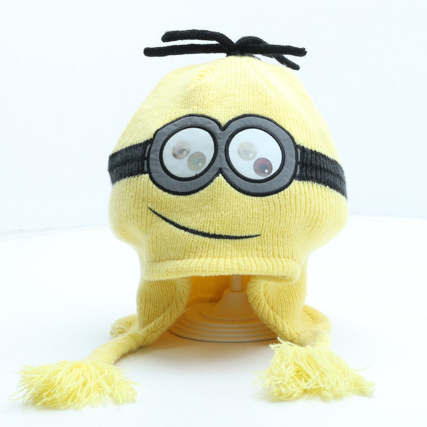 Despicable me Boys Yellow Acrylic Bonnet One Size - Minions