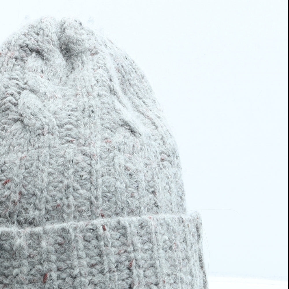 Joules Womens Grey Polyamide Beanie One Size