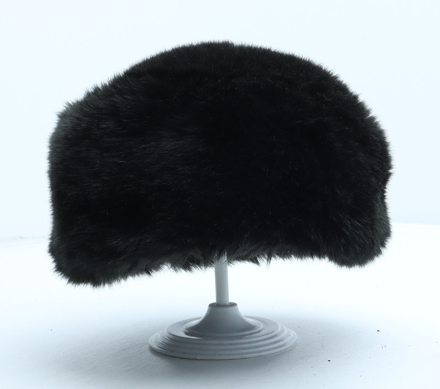 Preworn Womens Black Polyester Cossack One Size - Faux Fur