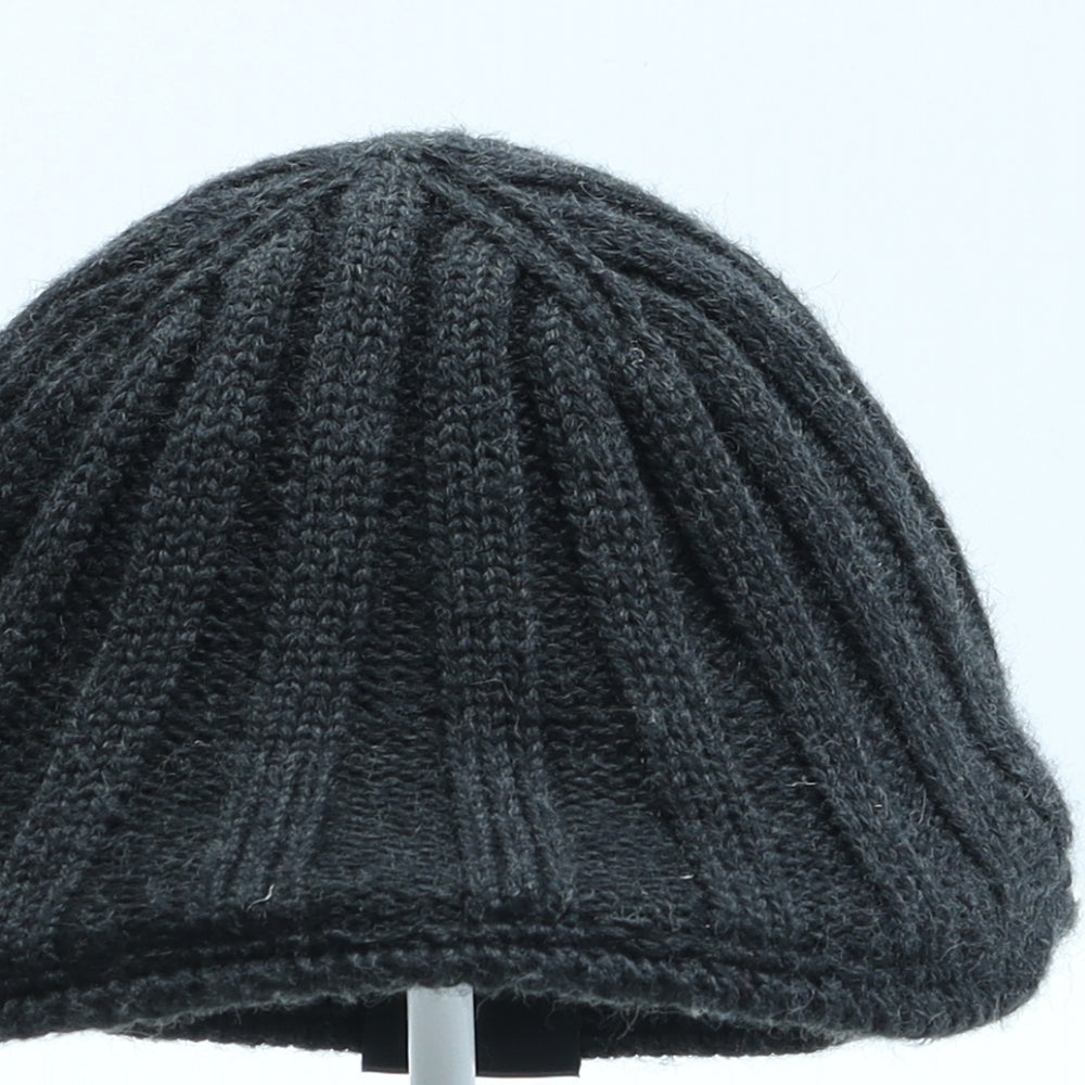 Heated Boys Grey Wool Flat Cap One Size