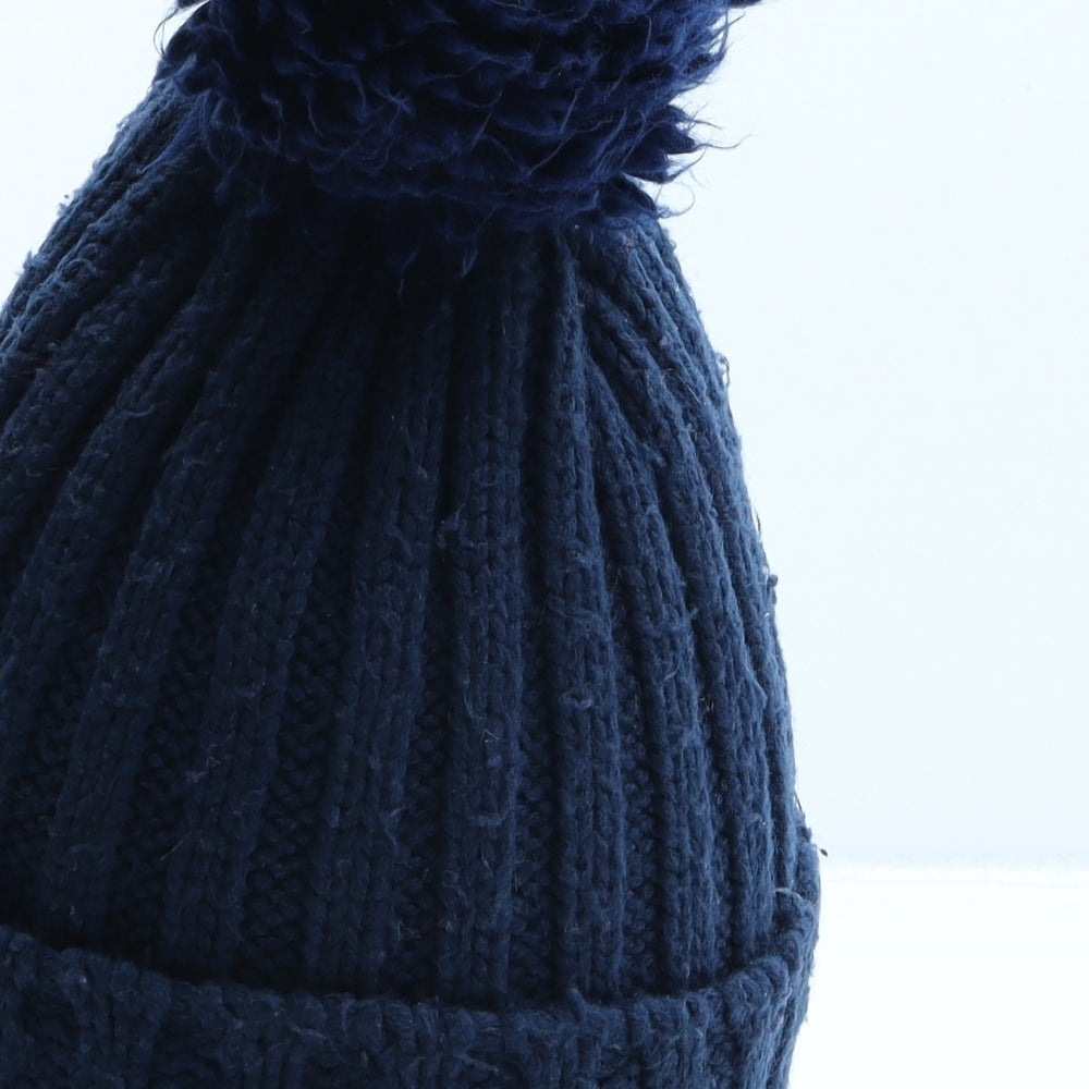 NEXT Boys Blue Acetate Bobble Hat One Size - Superman