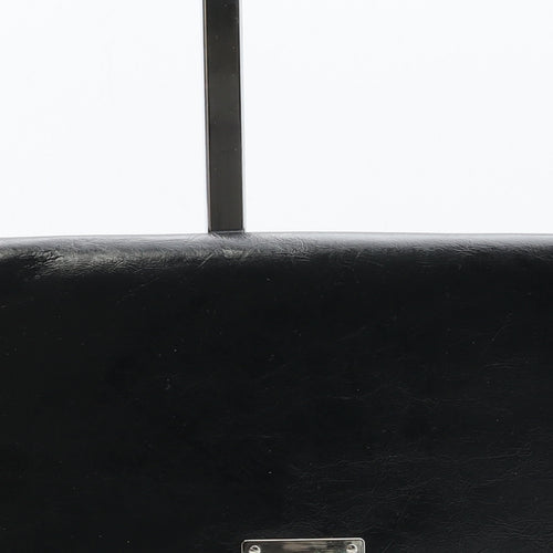 Preworn Womens Black Polyurethane Clutch Size Small