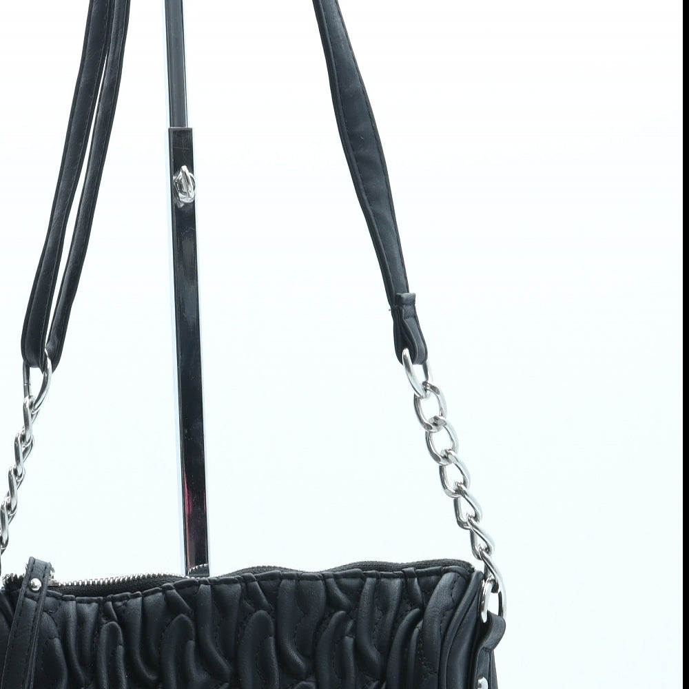 Atmosphere Womens Black Leather Crossbody Size Small