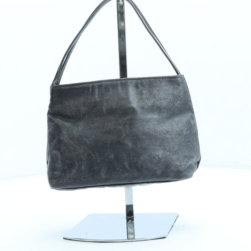 Preworn Womens Grey Polyester Top Handle Bag Size Small