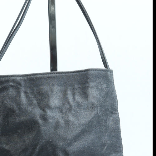 Preworn Womens Grey Polyester Top Handle Bag Size Small