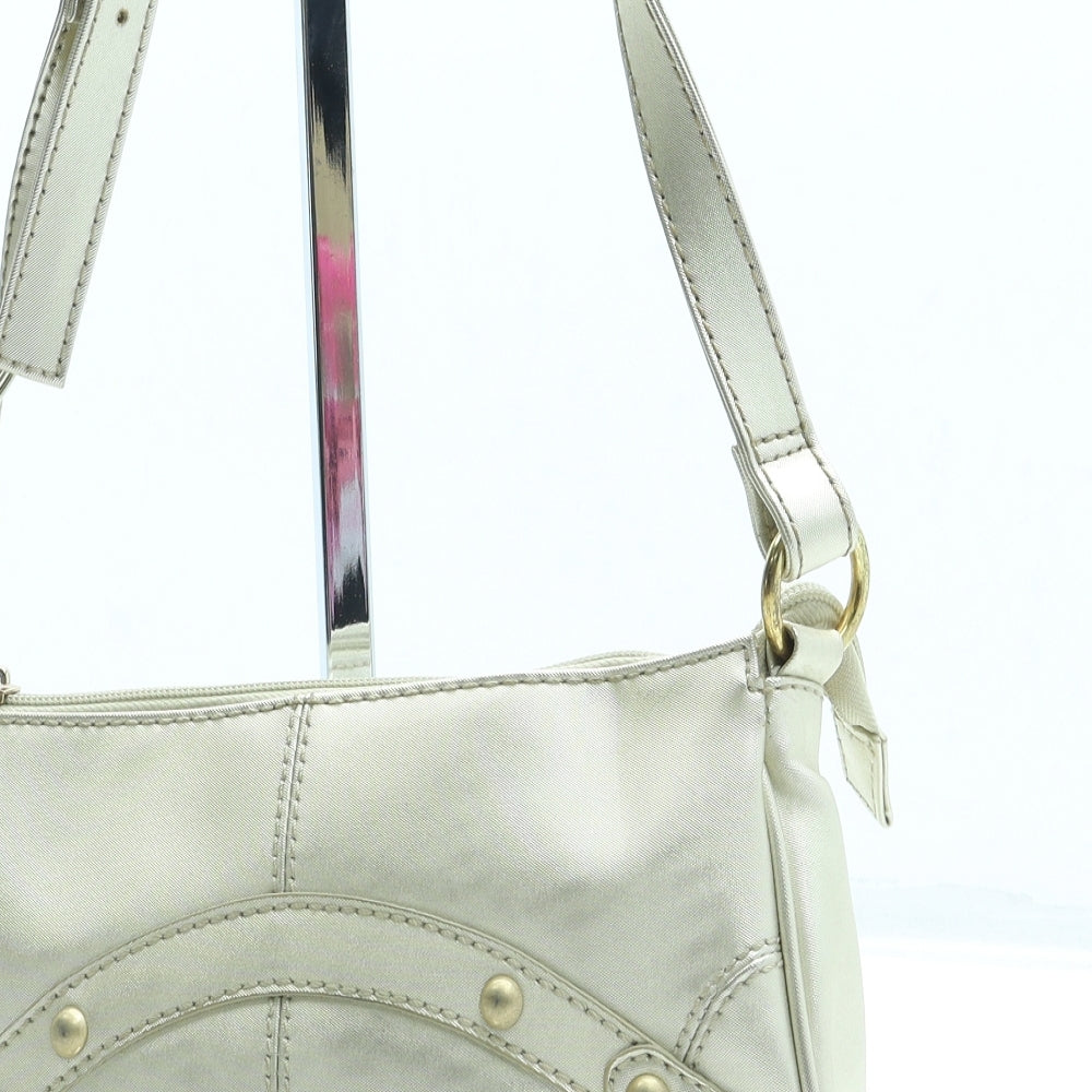 SWB London Womens Gold Polyurethane Crossbody Size Small