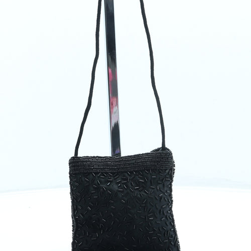 Preworn Womens Black Polyester Crossbody Size Mini
