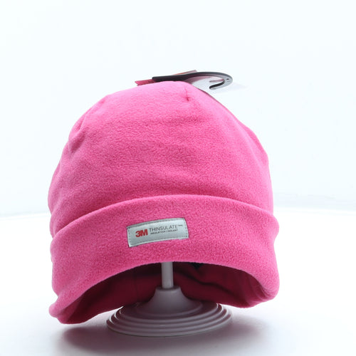 Nutmeg Girls Pink Polyester Beanie One Size