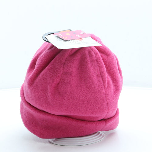 Nutmeg Girls Pink Polyester Beanie One Size