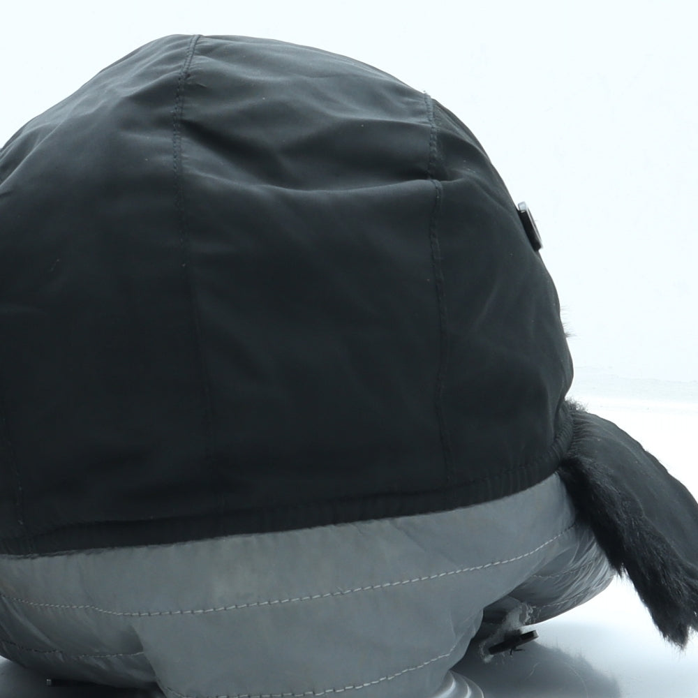 Matalan Boys Black Polyester Trapper Hat One Size