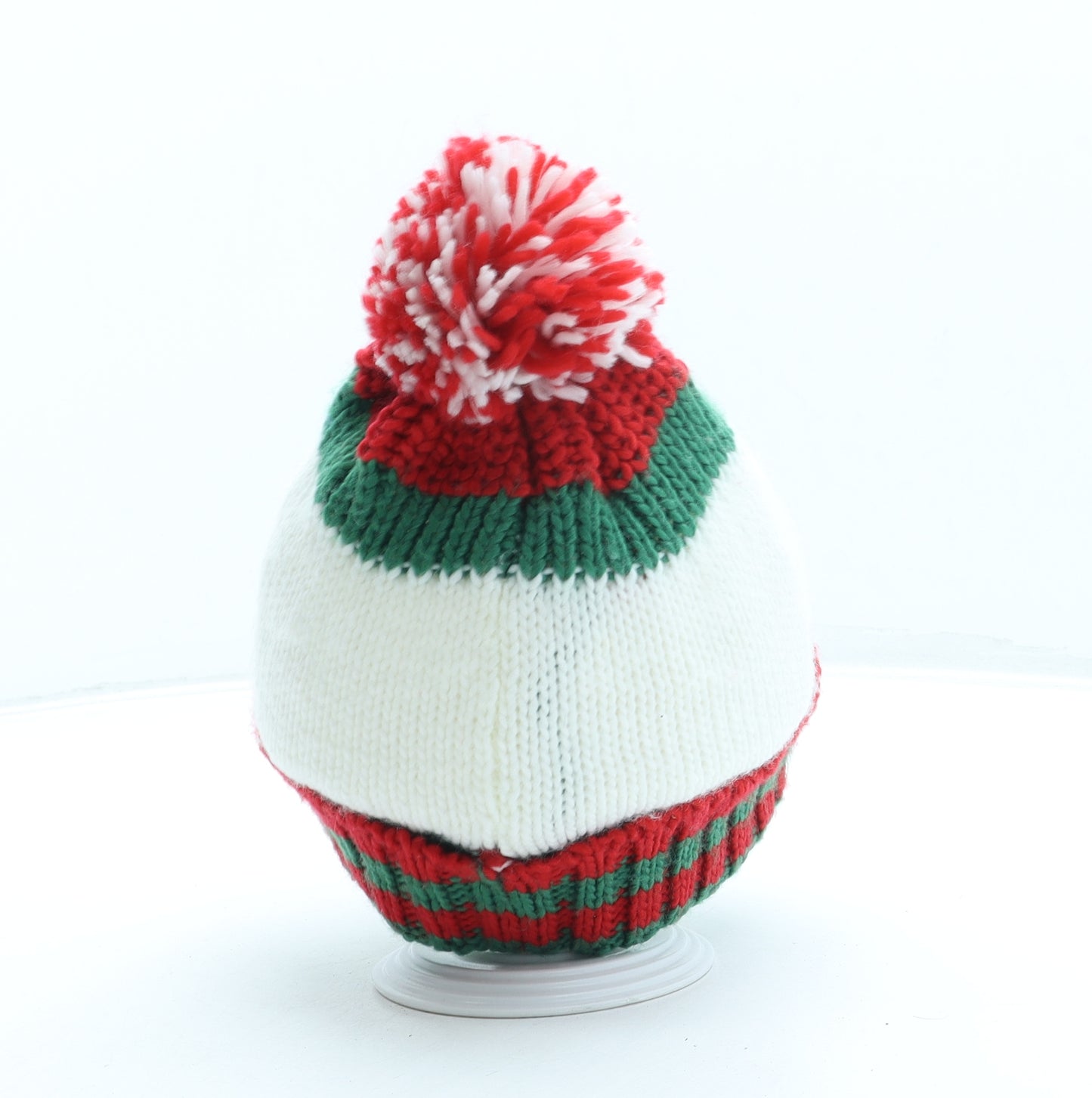 TU Boys Ivory Acrylic Bobble Hat One Size - Snowman