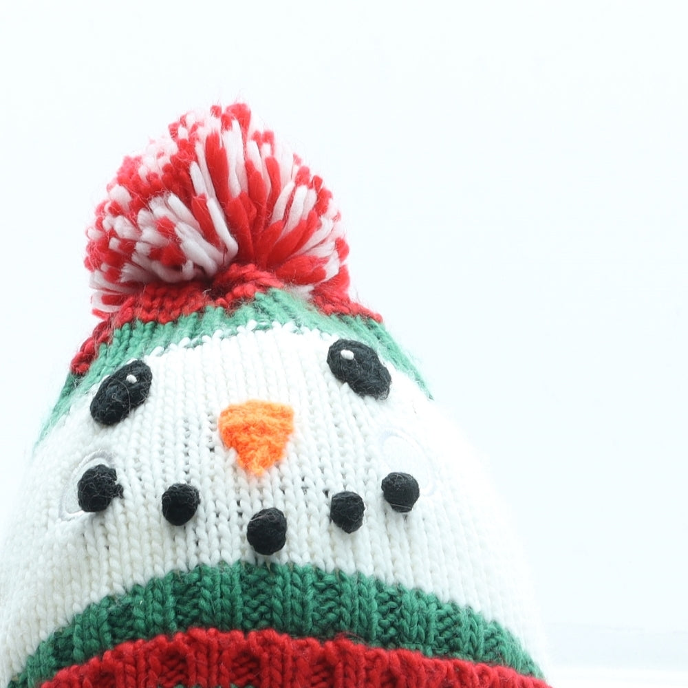 TU Boys Ivory Acrylic Bobble Hat One Size - Snowman