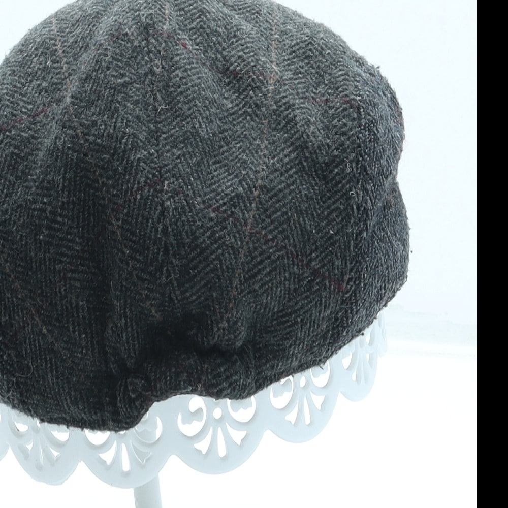 Marks and Spencer Boys Grey Polyester Flat Cap One Size