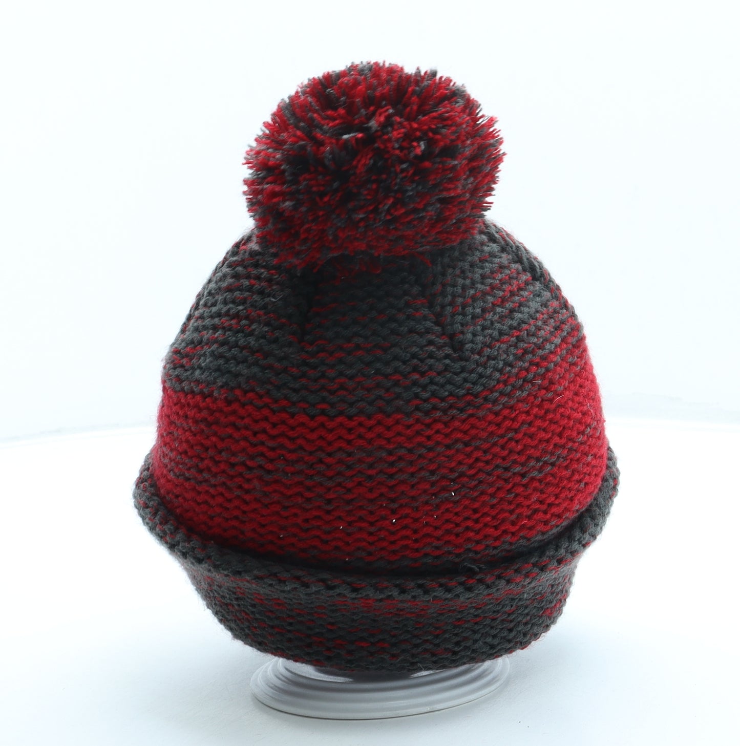 Mountain Warehouse Mens Red Acrylic Beanie One Size - Pom Pom