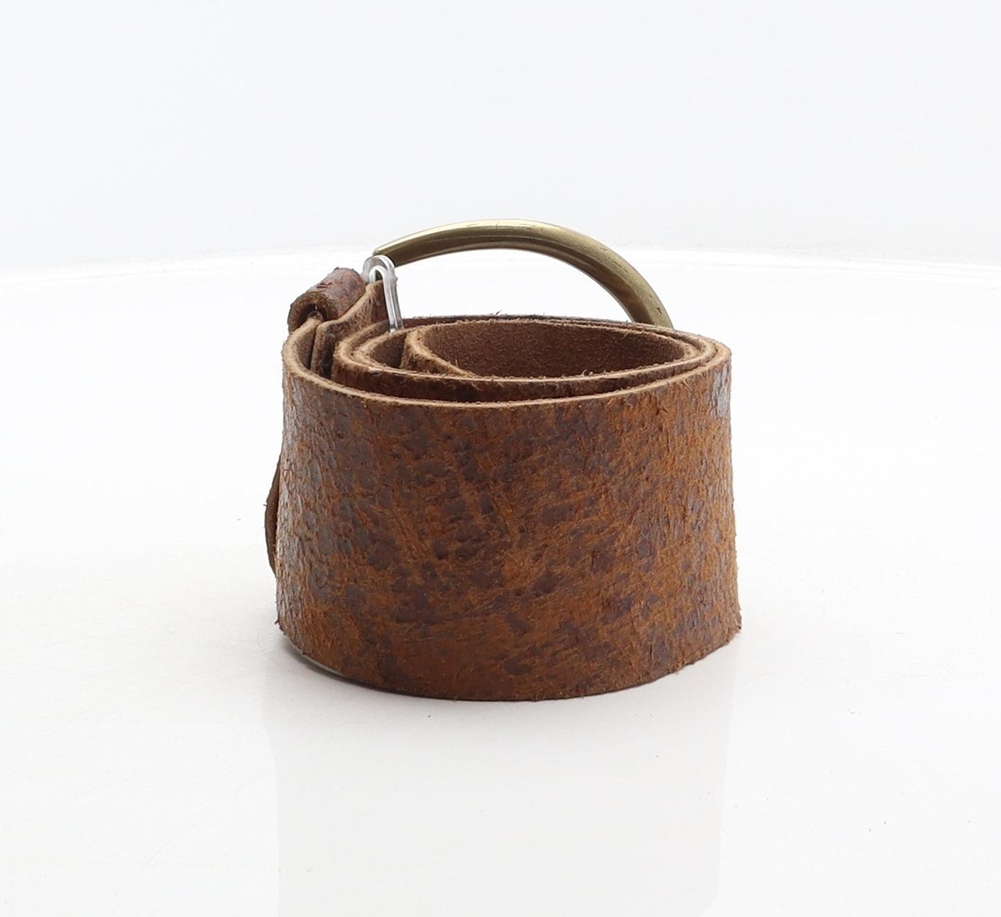 NEXT Womens Brown Solid Leather Waist Belt Belt Size S