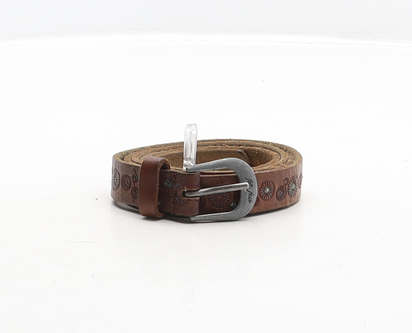 Fat Face Womens Brown Floral Leather Adjustable Belt Belt Size M