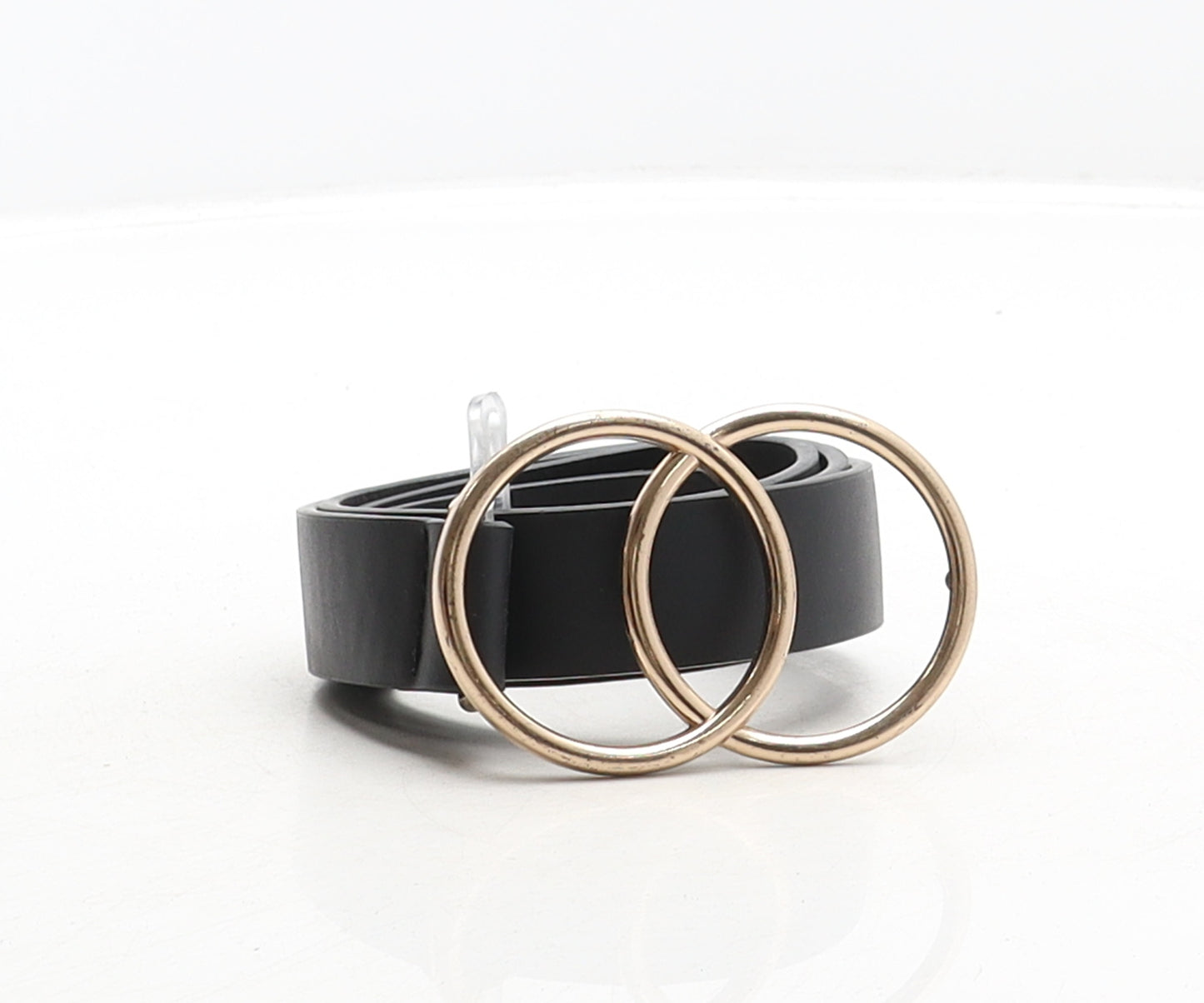 ASOS Womens Black Solid Polyurethane Fashion Belt Belt One Size