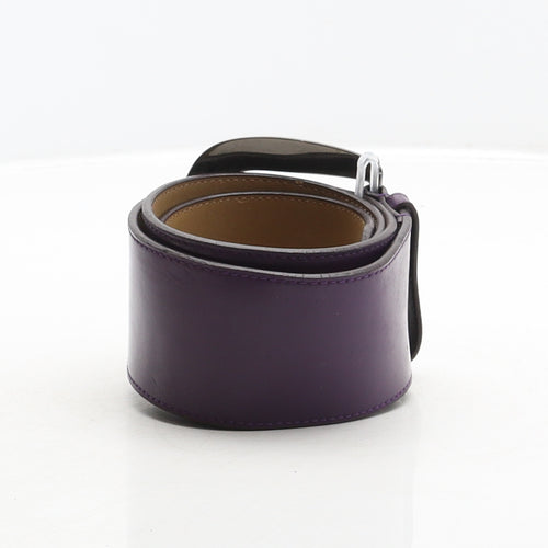 Austin Reed Womens Purple Solid Leather Waist Belt Belt Size S