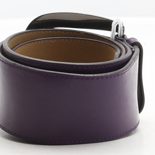 Austin Reed Womens Purple Solid Leather Waist Belt Belt Size S