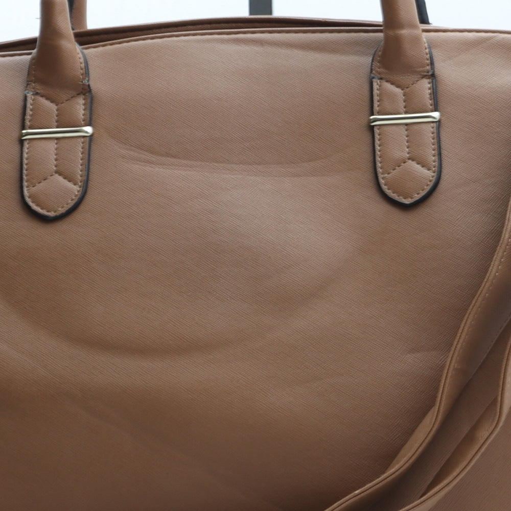 Dorothy Perkins Womens Brown Polyurethane Hobo Bag Size Large