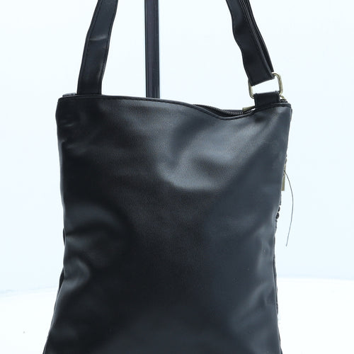 Preworn Womens Black PVC Crossbody Size Small