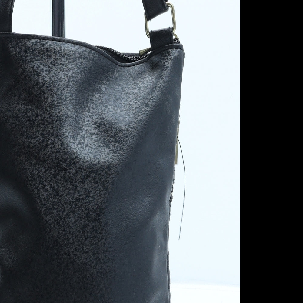 Preworn Womens Black PVC Crossbody Size Small