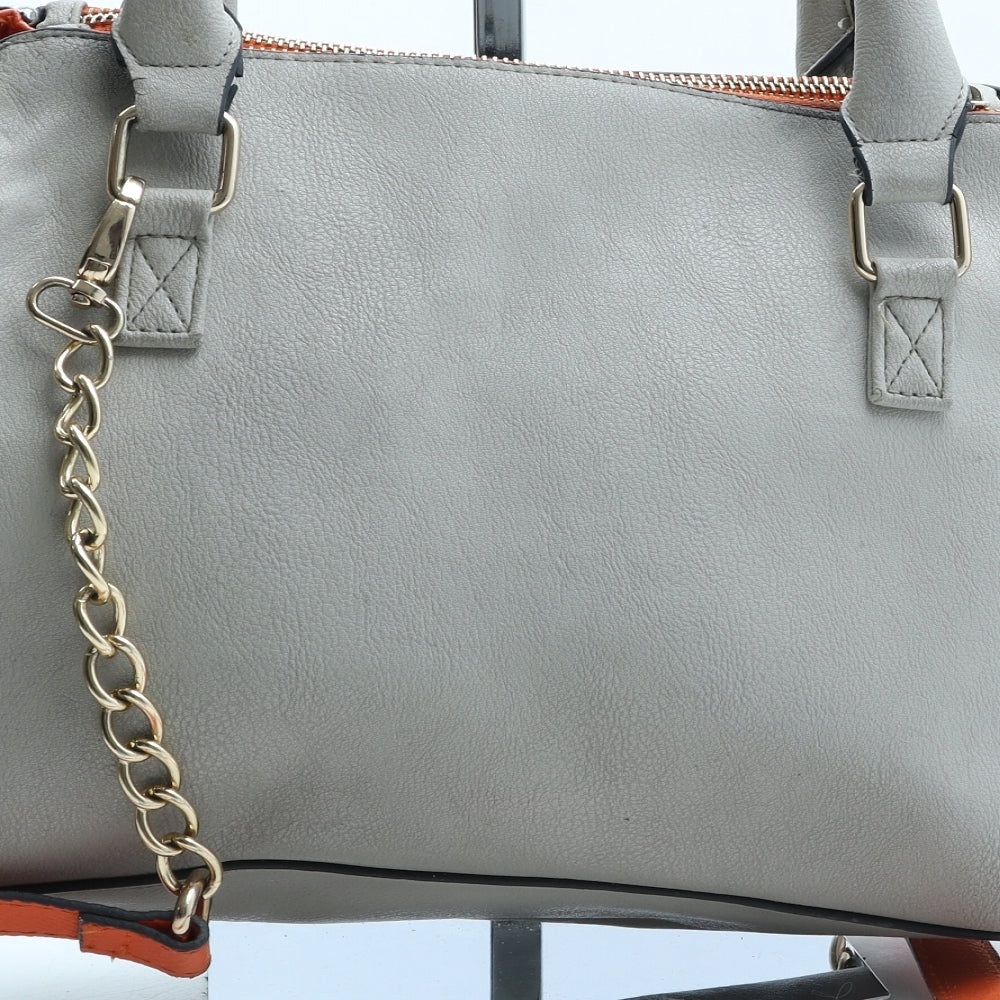River Island Womens Beige Polyurethane Tote Size Small